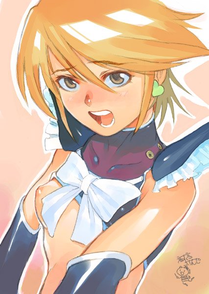 misumi nagisa and cure black (precure and 1 more) drawn by takahashi_kenji