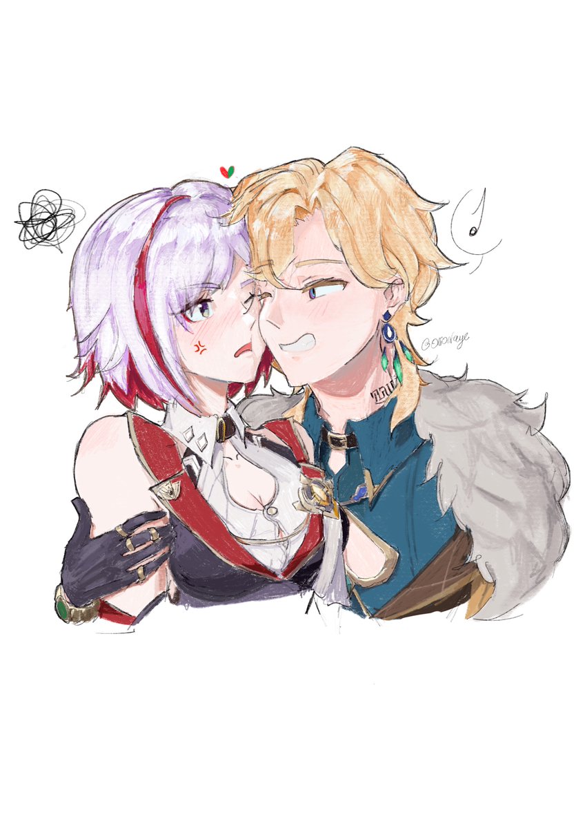 aventurine and topaz (honkai and 1 more) drawn by onionfaye