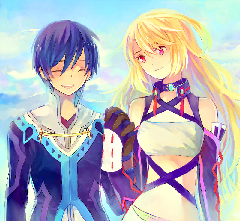 milla maxwell and jude mathis (tales of and 1 more) drawn by karua_(teikiatsugirl)