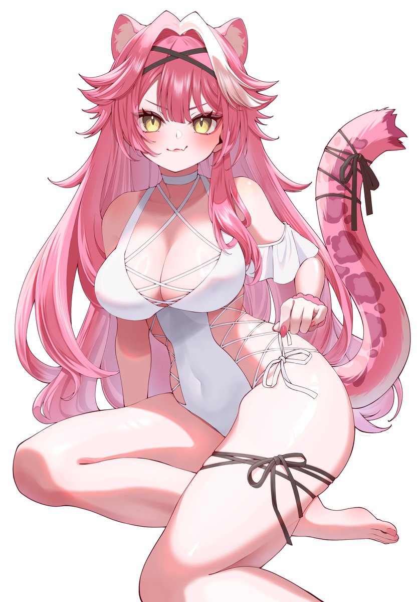 raora panthera (hololive and 1 more) drawn by kousyun