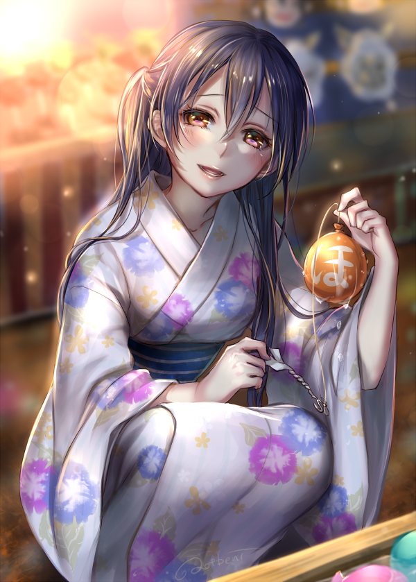 sonoda umi (love live! and 1 more) drawn by ao+beni
