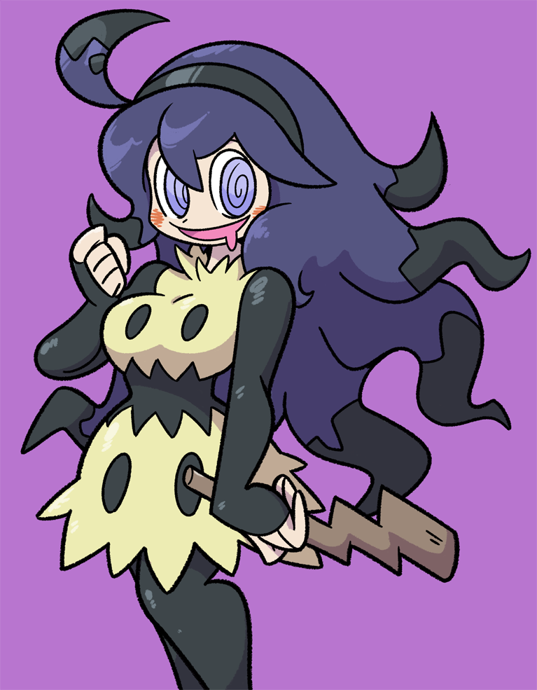 hex maniac and mimikyu (pokemon and 2 more) drawn by shenanimation