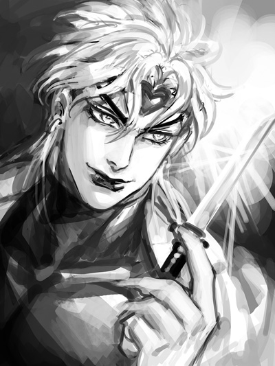 dio brando (jojo no kimyou na bouken and 1 more) drawn by magatsumagic