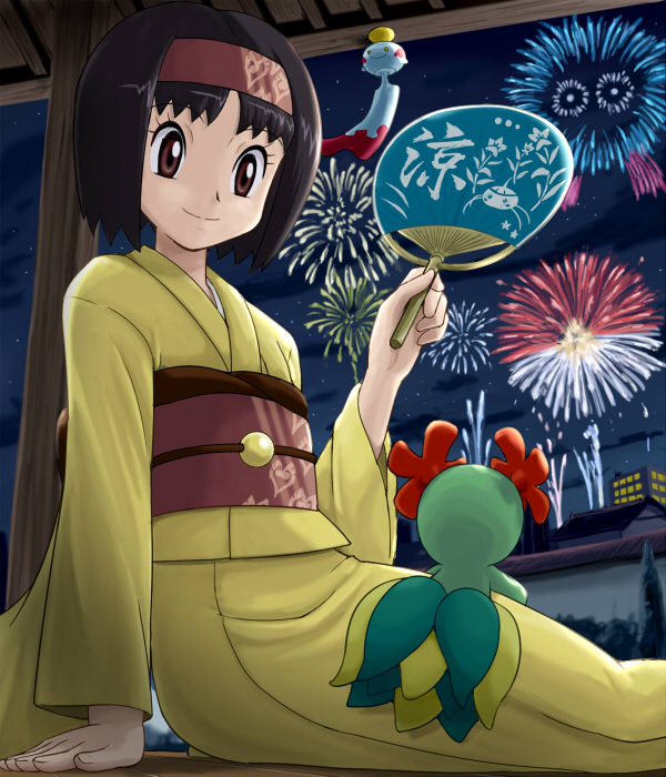 erika, chimecho, tangela, bellossom, and surskit (pokemon and 1 more) drawn by pokemoa