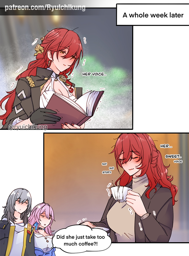 trailblazer, stelle, march 7th, and himeko (honkai and 1 more) drawn by ryuichi_kung