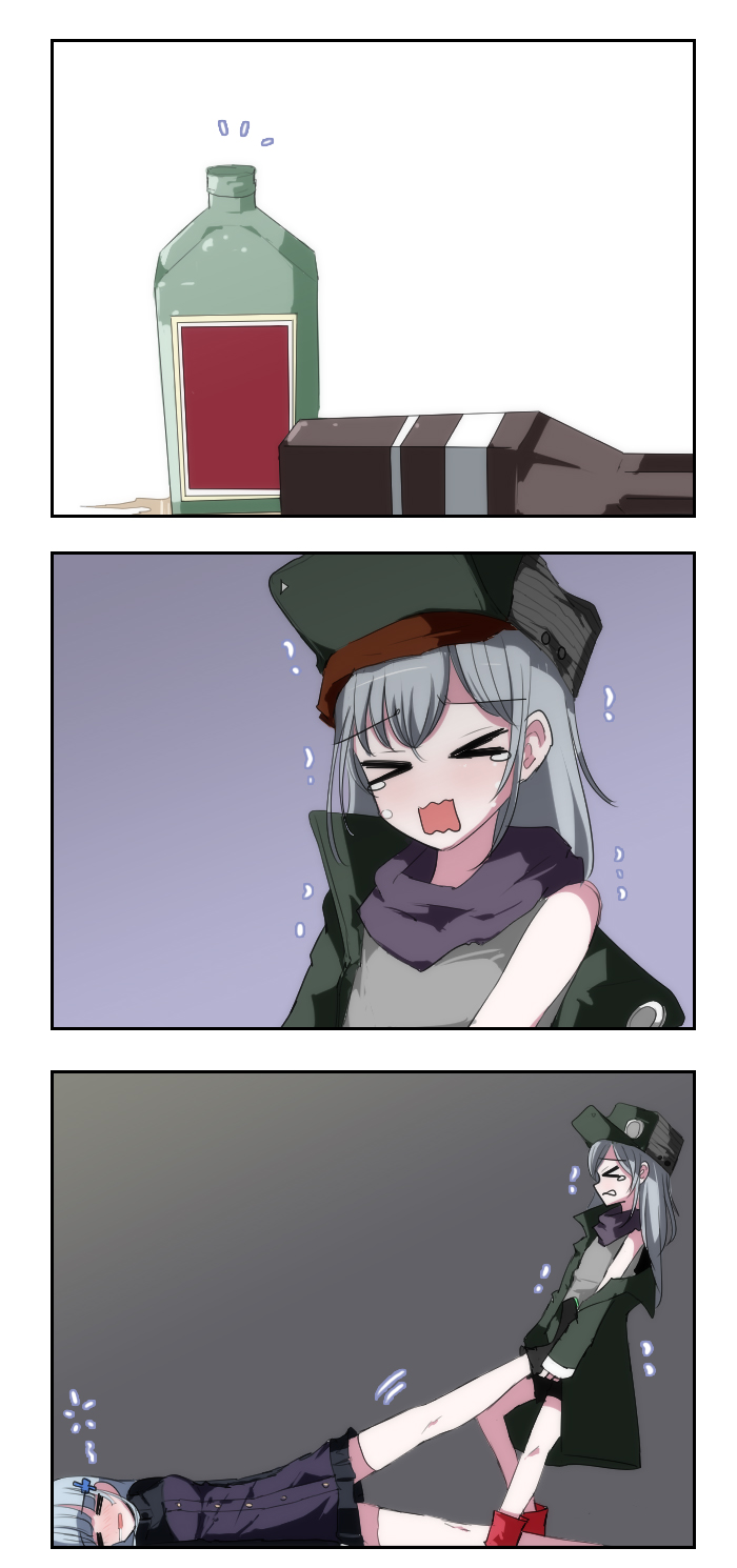 hk416 and g11 (girls' frontline) drawn by manyup_(hero8876)