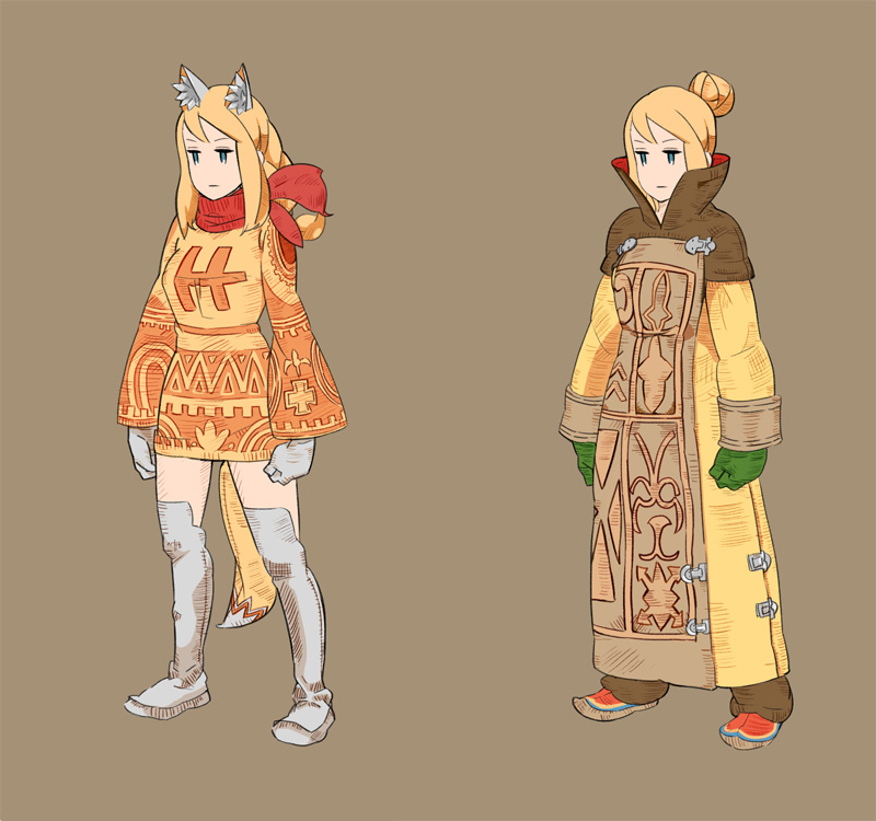 agrias oaks, mime, and arithmetician (final fantasy and 1 more) drawn by fgz