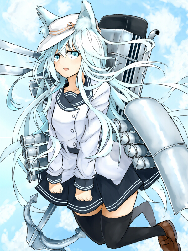 hibiki and verniy (kantai collection) drawn by azure_luna