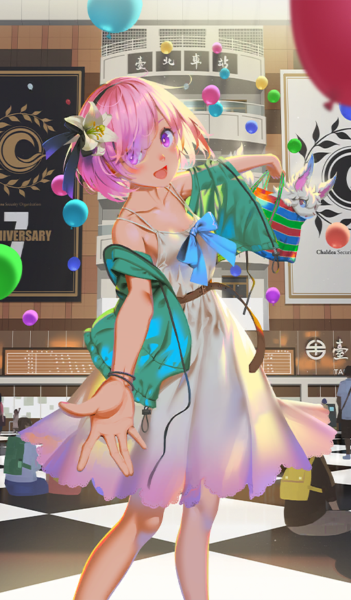 mash kyrielight and fou (fate and 1 more) drawn by vofan