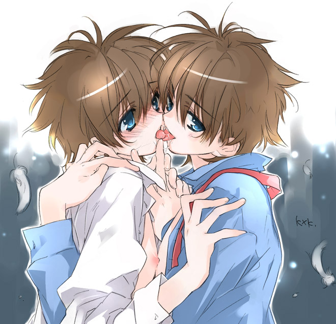 kaitou kid and kuroba kaito (meitantei conan and 1 more) drawn by toujou_sakana