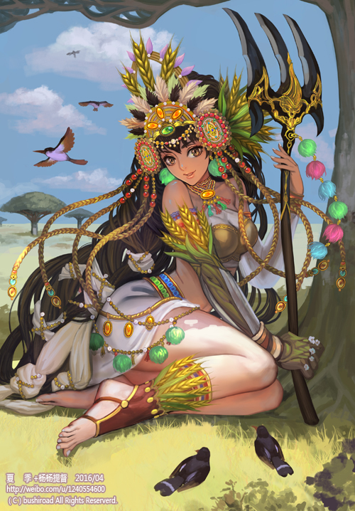 abundant flower maiden patricia (cardfight!! vanguard) drawn by xiaji and yang_yang_(tigu)