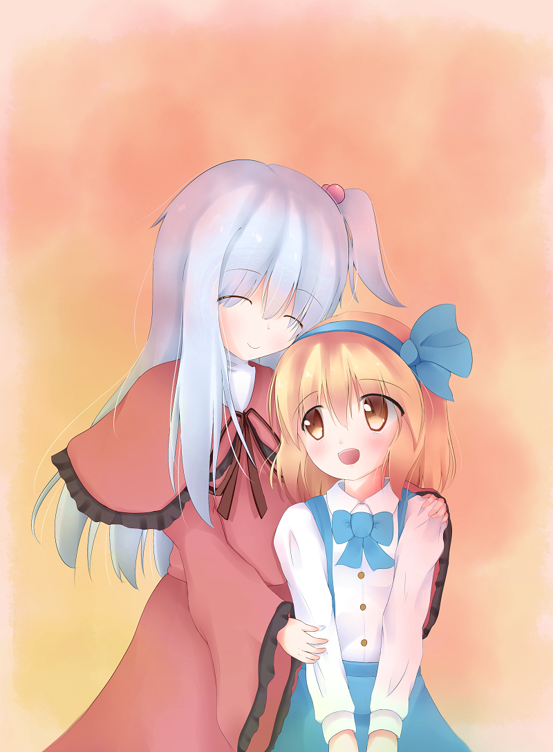 alice margatroid and shinki (touhou) drawn by akabeko_(ku-enn)