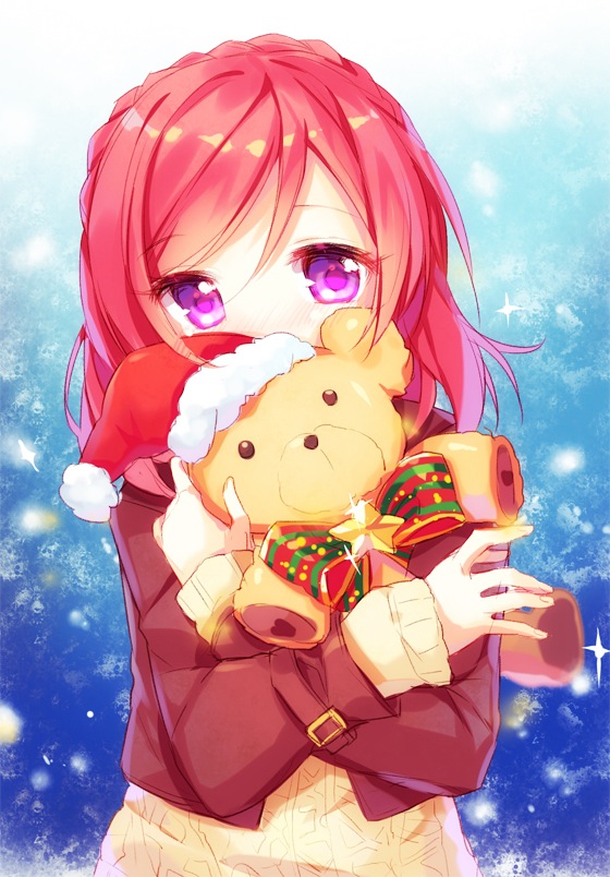 nishikino maki (love live! and 1 more) drawn by pf