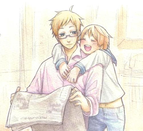 sweden and sealand (axis powers hetalia) drawn by honnomusi323