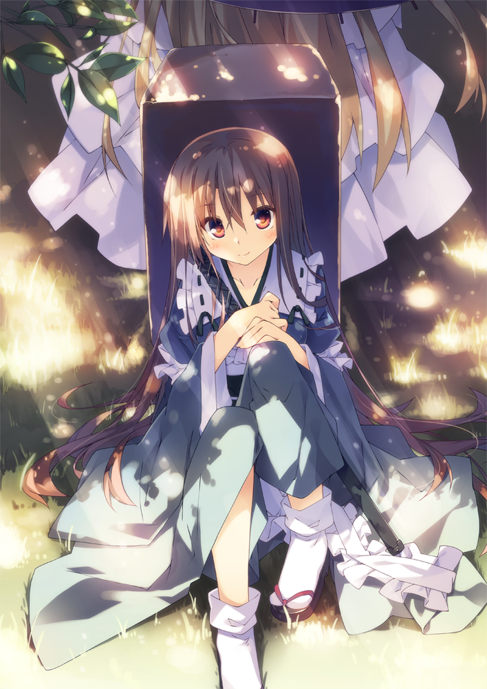 yakumo yukari and saigyouji yuyuko (touhou) drawn by t-ray