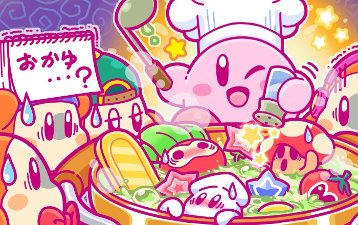 kirby, waddle dee, reporter waddle dee, assistant waddle dee, camera waddle dee, and 5 more (kirby)