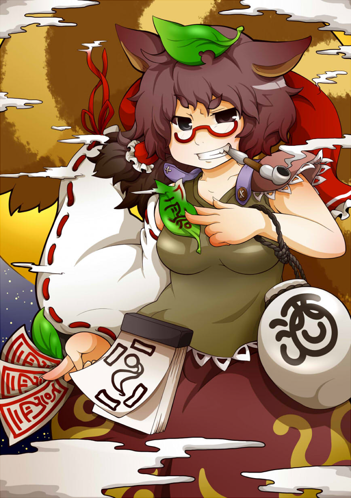 hakurei reimu and futatsuiwa mamizou (touhou) drawn by gurageida
