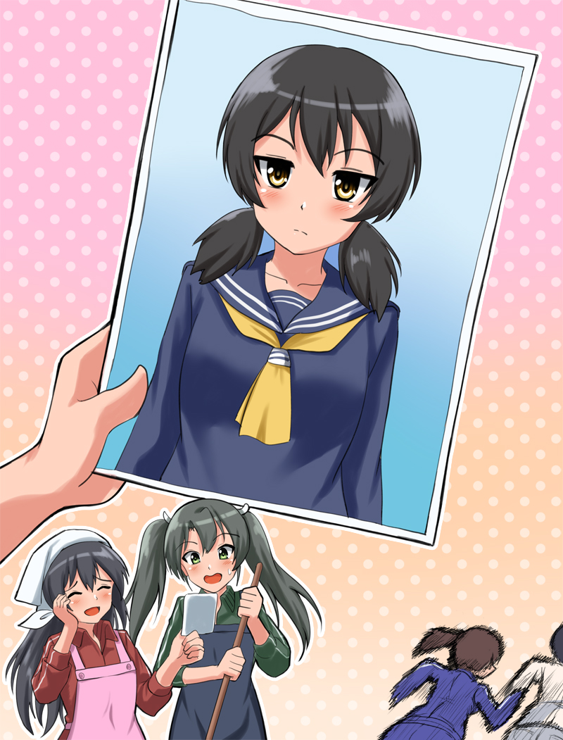 admiral, kaga, akagi, and zuikaku (kantai collection) drawn by zanntetu