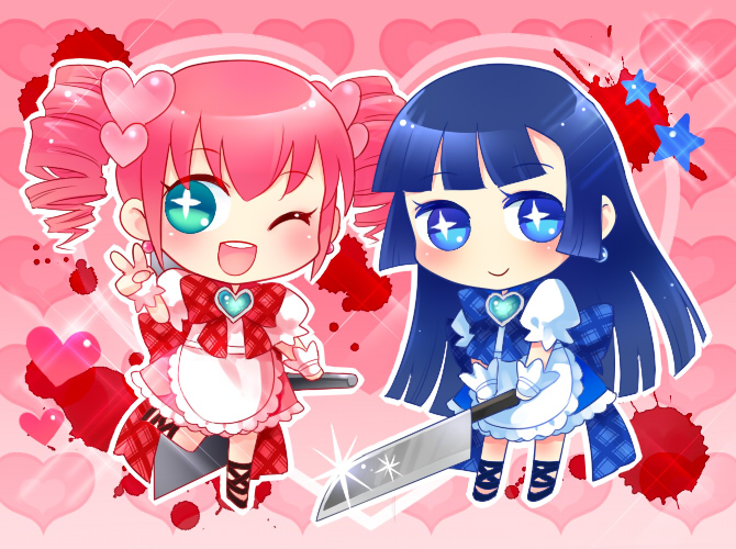 orie and kurumi (mahou no ryouri chaos kitchen) drawn by juuno_(nekoda)