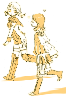 penelo and larsa ferrinas solidor (final fantasy and 1 more) drawn by saida_nika