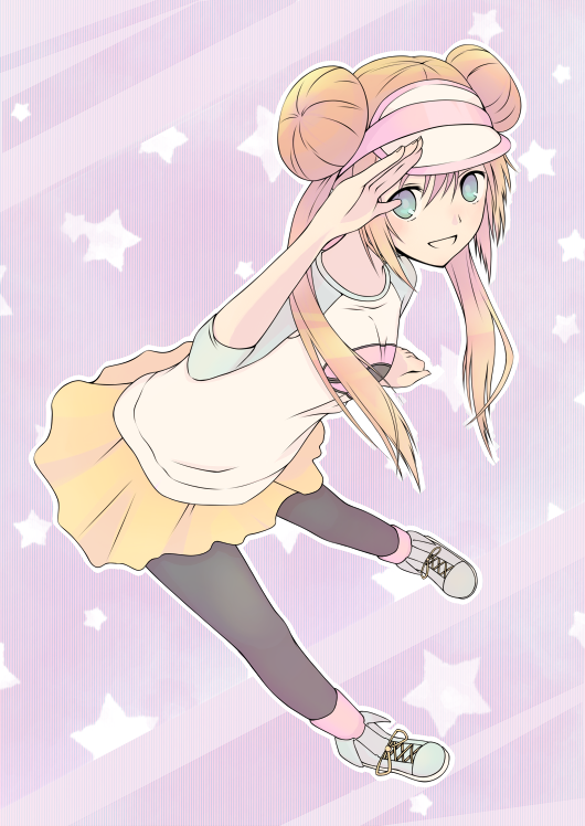 rosa (pokemon and 1 more) drawn by orange-eido