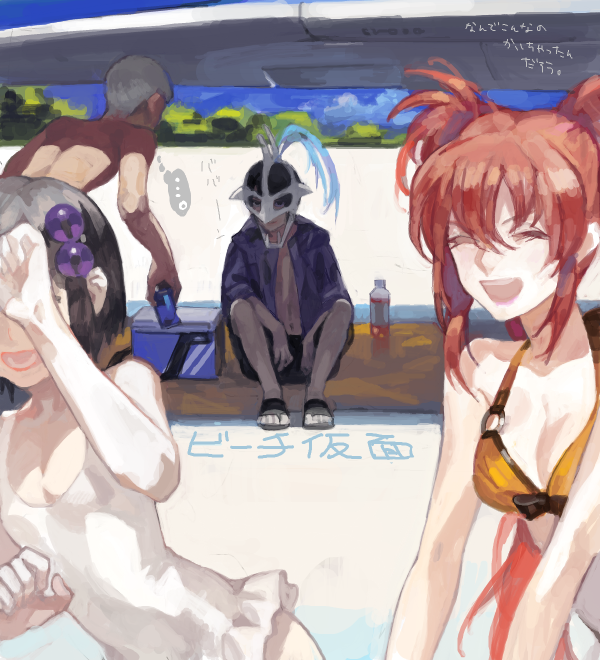 reala, judas, nanaly fletch, and loni dunamis (tales of and 2 more) drawn by nishihara_isao