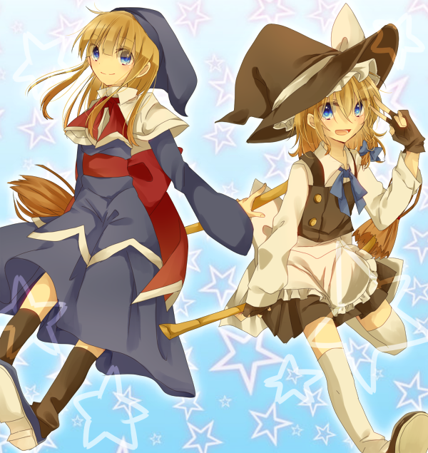 kirisame marisa and witch (touhou and 1 more) drawn by chimo4983720