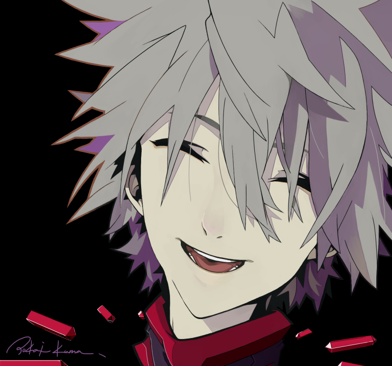nagisa kaworu (neon genesis evangelion and 2 more) drawn by tokai_kuma