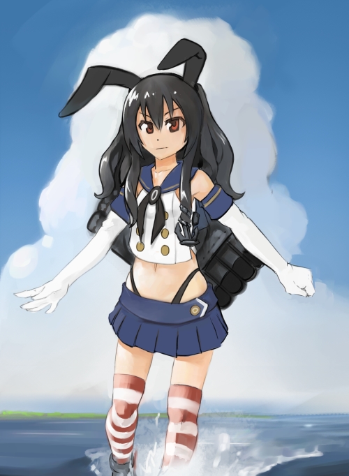 shimakaze and uni (kantai collection and 1 more)