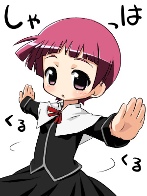 schach nouera (lyrical nanoha and 1 more) drawn by izuno_kenta