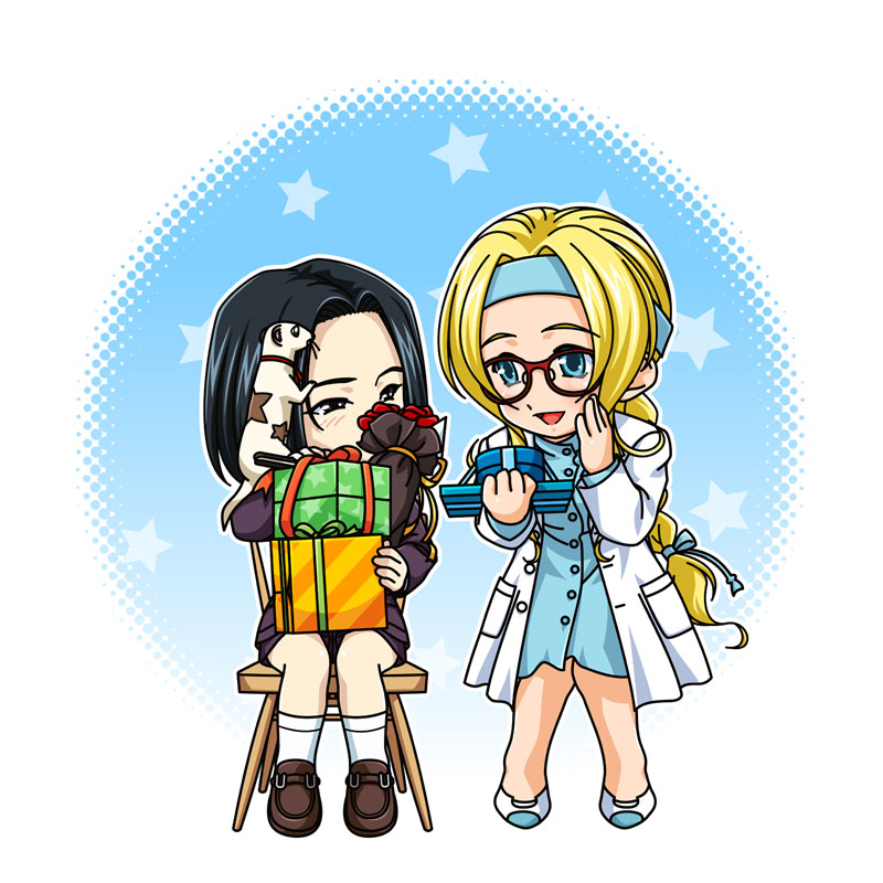 kujou subaru, diana caprice, and noko (sakura taisen and 1 more) drawn by nagara_(o5o9)