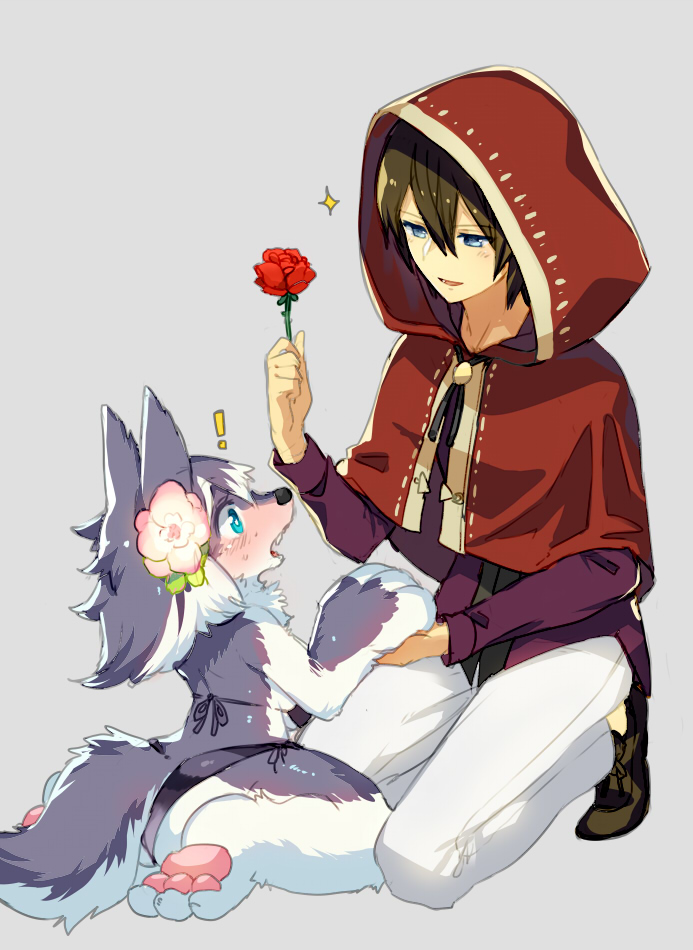 little red riding hood and big bad wolf (little red riding hood) drawn by kishibe