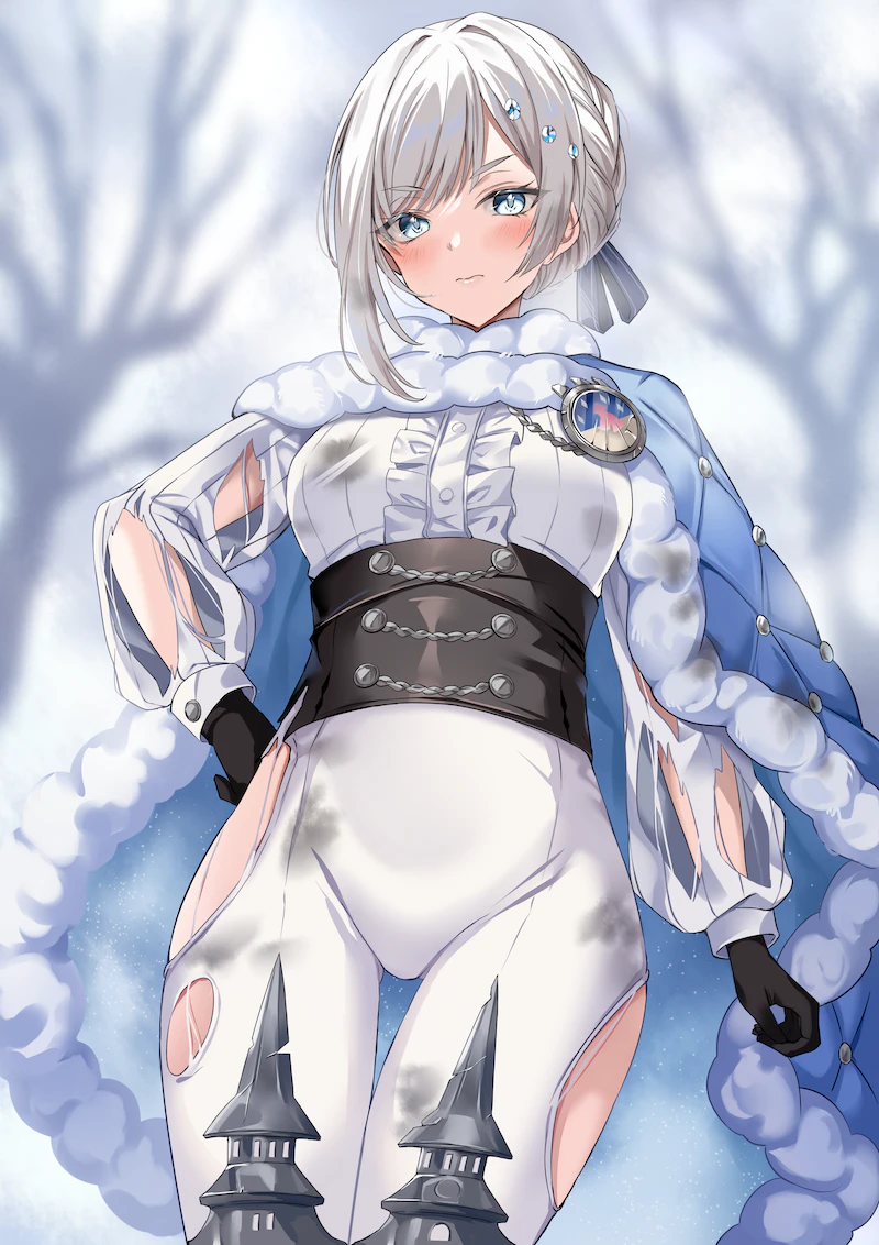 akershus fortress (oshiro project:re) drawn by harimoji
