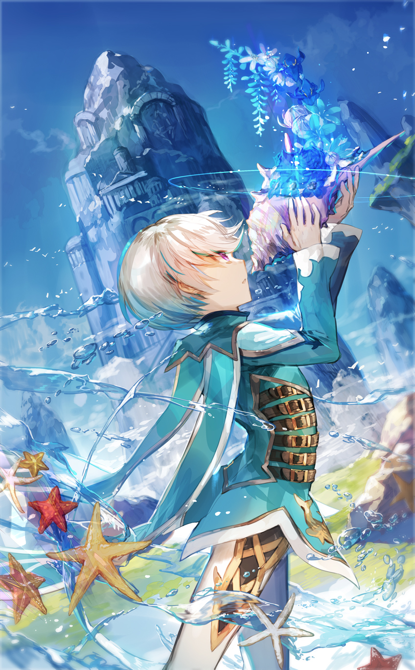 mikleo (tales of and 1 more) drawn by scorpion5050