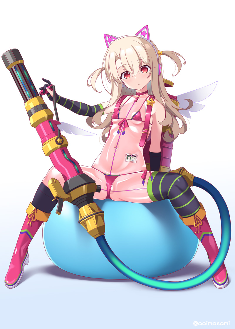illyasviel von einzbern and magical ruby (fate and 2 more) drawn by aoi_masami