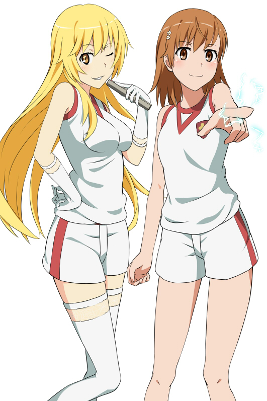 misaka mikoto and shokuhou misaki (toaru majutsu no index and 2 more) drawn by jack-barro