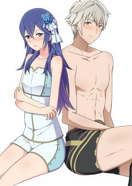 lucina and male robin (fire emblem and 2 more) drawn by ameno_(a_meno0)