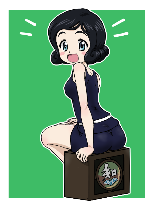 teramoto tomiko (girls und panzer) drawn by takahashi_kurage