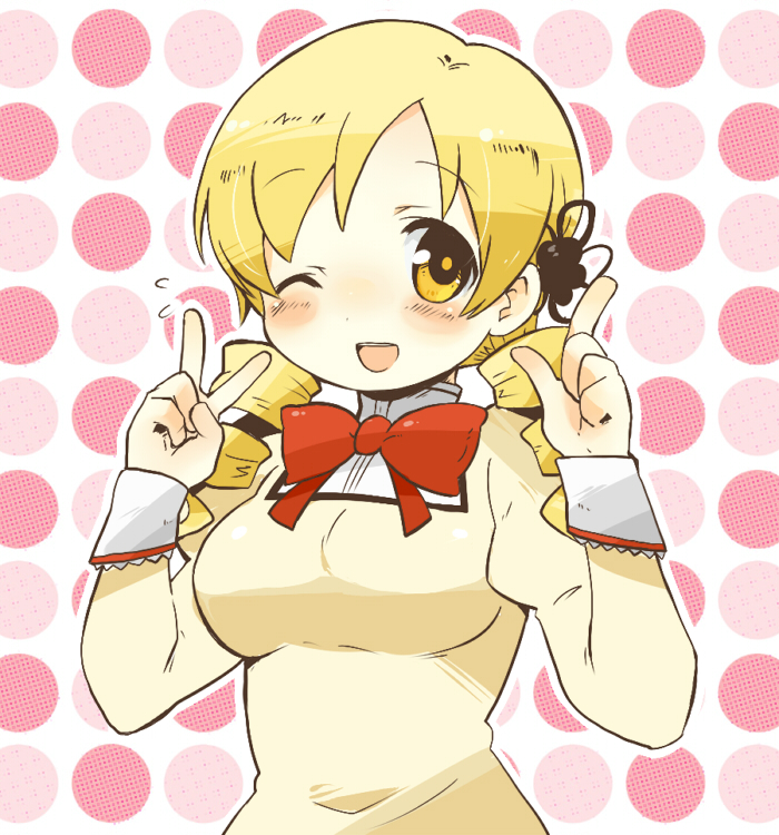 tomoe mami (mahou shoujo madoka magica) drawn by nori_senbei