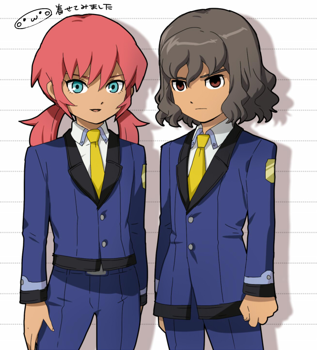 kirino ranmaru and shindou takuto (inazuma eleven and 3 more) drawn by mizuhara_aki