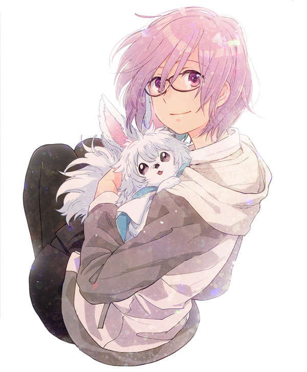 mash kyrielight and fou (fate and 1 more) drawn by merude