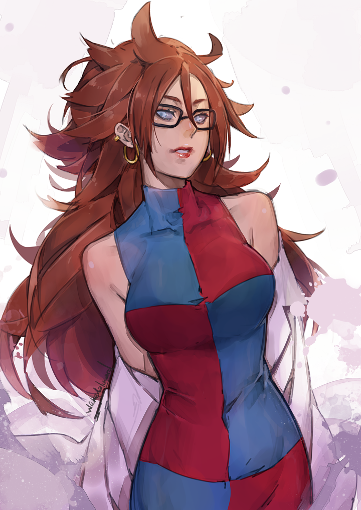 android 21 (dragon ball and 1 more) drawn by ian_olympia