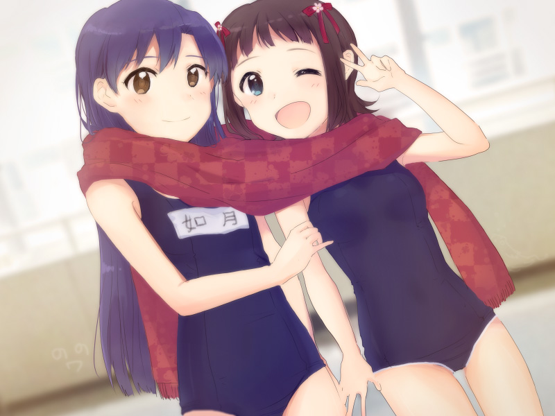 kisaragi chihaya and amami haruka (idolmaster) drawn by haruhi7131