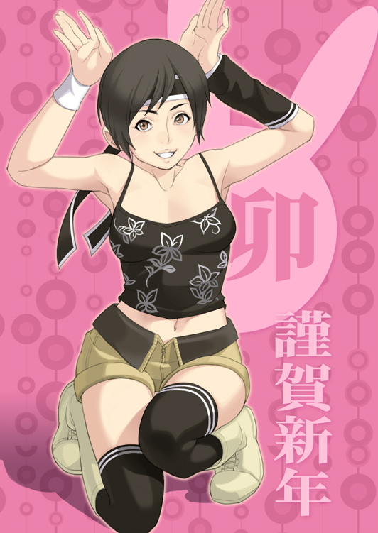 yuffie kisaragi (final fantasy and 2 more) drawn by maou_alba