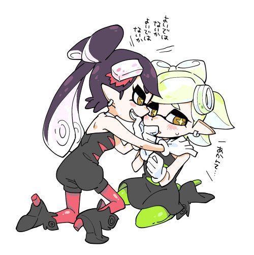 callie and marie (splatoon and 1 more) drawn by tamifull