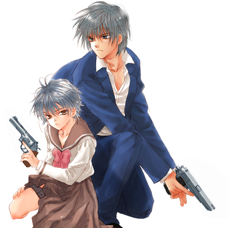 ein and zwei (phantom of inferno) drawn by hino_(pixiv)