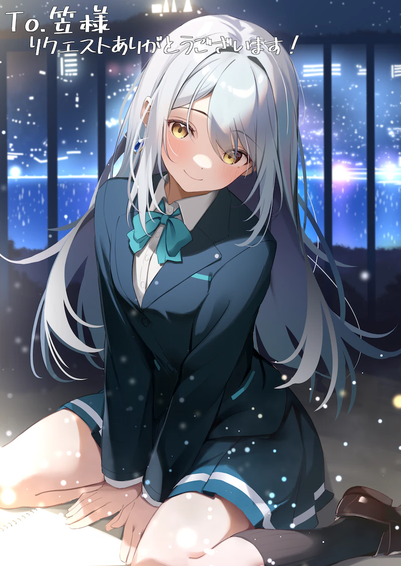 tsukishiro hitomi (irozuku sekai no ashita kara) drawn by imsaibo3