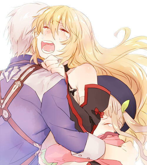 milla maxwell, ludger will kresnik, and elle mel martha (tales of and 2 more) drawn by maruishi