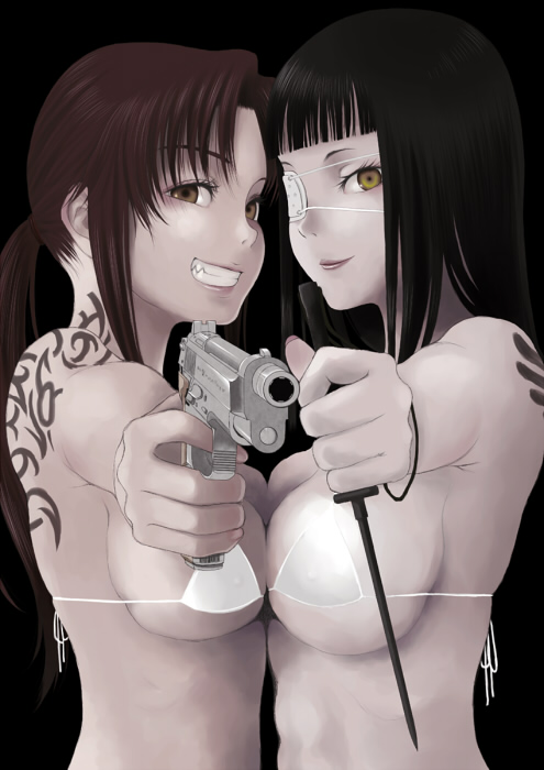 revy and sofia valmer (black lagoon and 1 more) drawn by nagumo_kuu