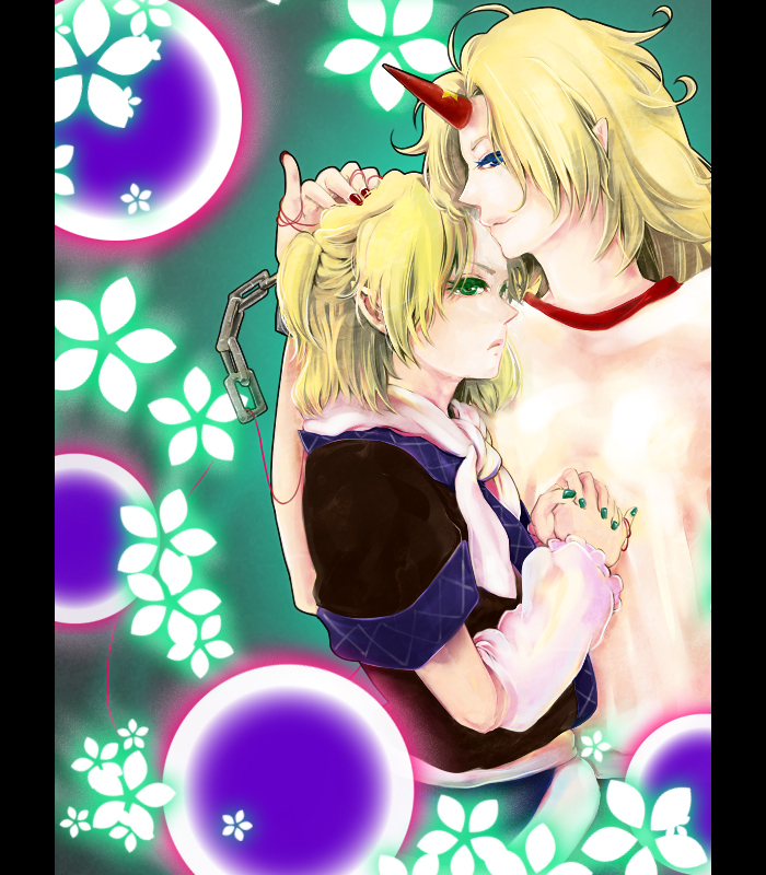 mizuhashi parsee and hoshiguma yuugi (touhou) drawn by k_kino
